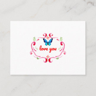 Poster for a card that says I love you