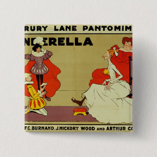 Poster for 'Cinderella' 2 Inch Square Button