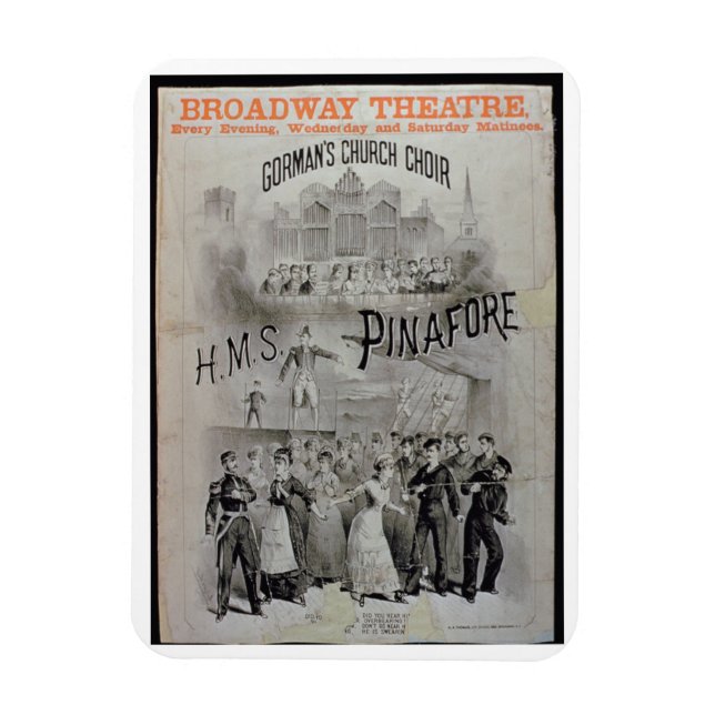 Poster for 'HMS Pinafore', performed by Gorman's C Magnet (Vertical)