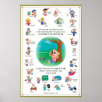 Poster for Kids - Bailey Bear in the Land of I AM