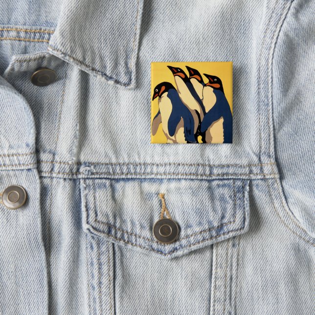 Poster For Subway Transportation To The London Zoo 2 Inch Square Button (In Situ)