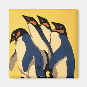 Poster For Subway Transportation To The London Zoo Magnet