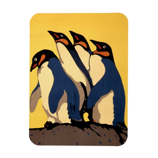 Poster For Subway Transportation To The London Zoo Magnet (Vertical)