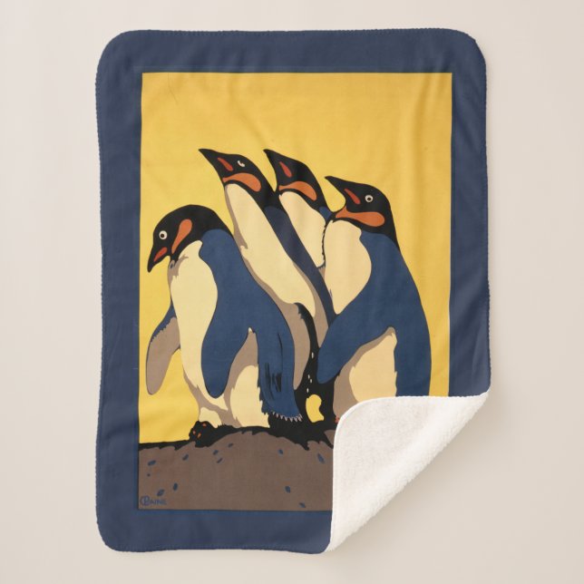 Poster For Subway Transportation To The London Zoo Sherpa Blanket (Front)