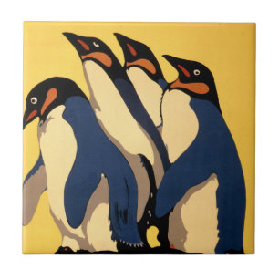 Poster For Subway Transportation To The London Zoo Tile