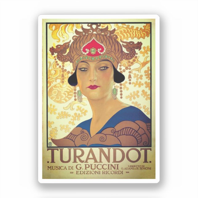 Poster for Turandot - Giacomo Puccini (Front)