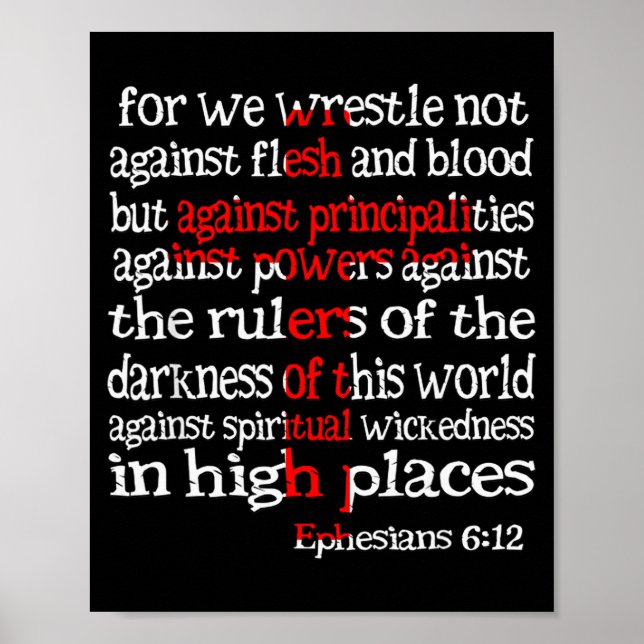 Poster For We Wrestle Not Against Flesh And Blood Ephesia (Devant)