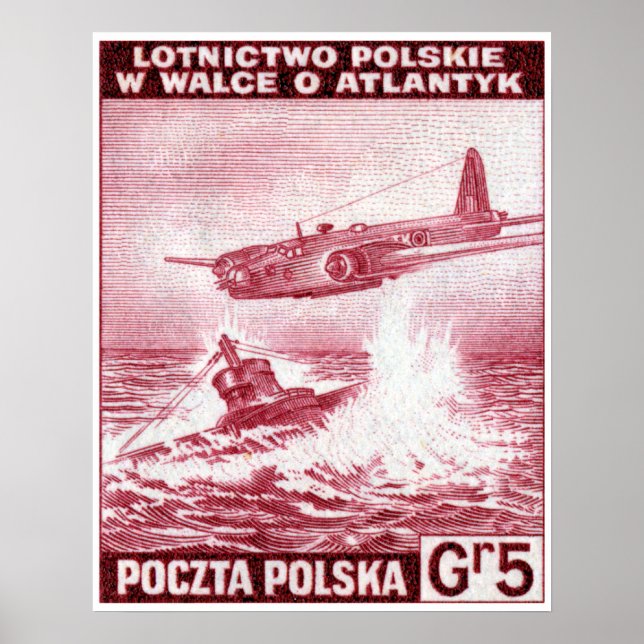 Poster Force aérienne polonaise 2ème guerre mondiale (Devant)