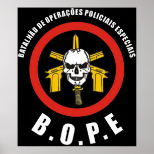 Poster Force de police spéciale de BOPE Tropa De Elite