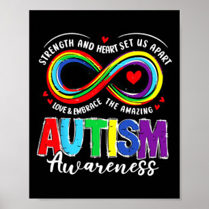 Poster Force De sensibilisation sur l'autisme Et Coeur No