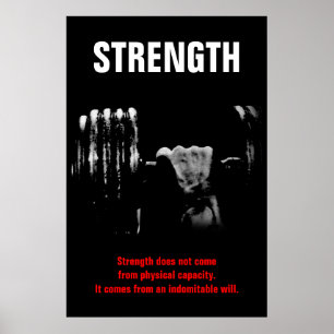 Poster Force Entraînement de musculation Motivation