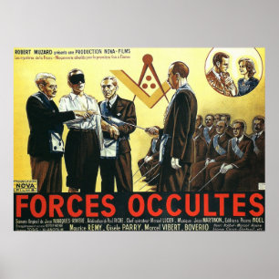 Poster Forces occultes par Paul Riche 1943