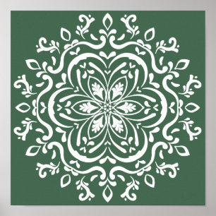 Poster Forest Mandala