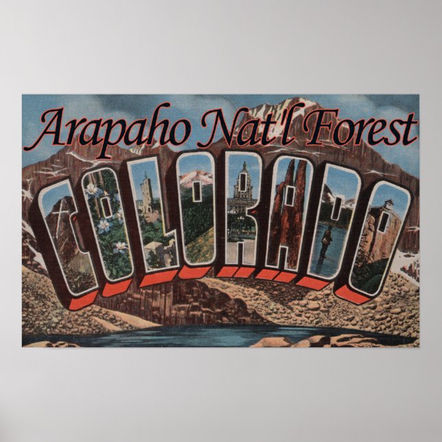 Poster Forêt Arapaho Nat'l, Colorado (Devant)