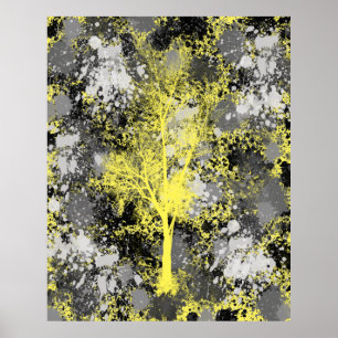 Poster Forêt chic Abstraite