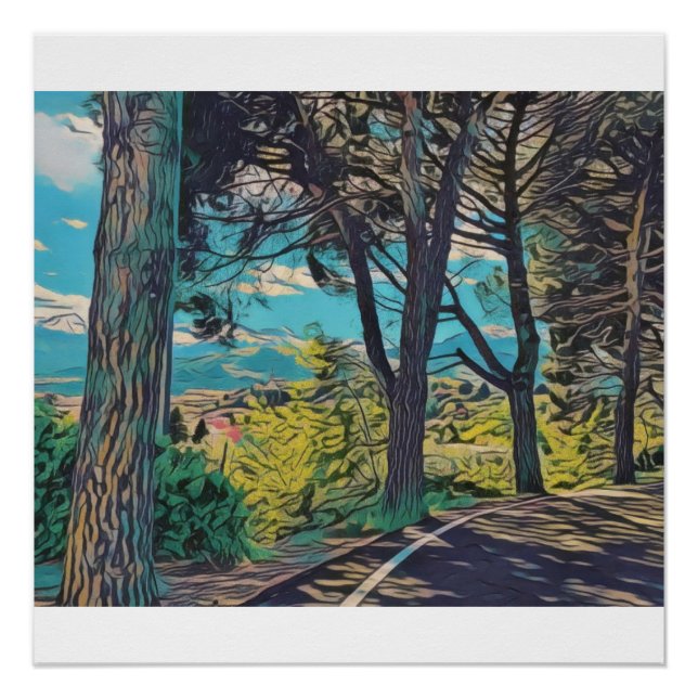 Poster Forêt d'automne (Devant)