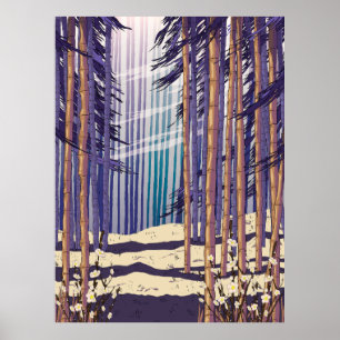 Poster Forêt de bambou