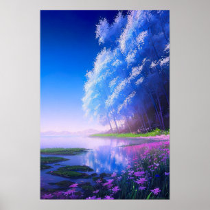 Poster Forêt de charme sur la côte pacifique