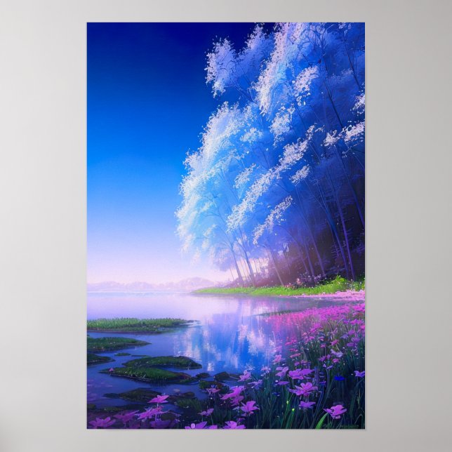 Poster Forêt de charme sur la côte pacifique (Devant)