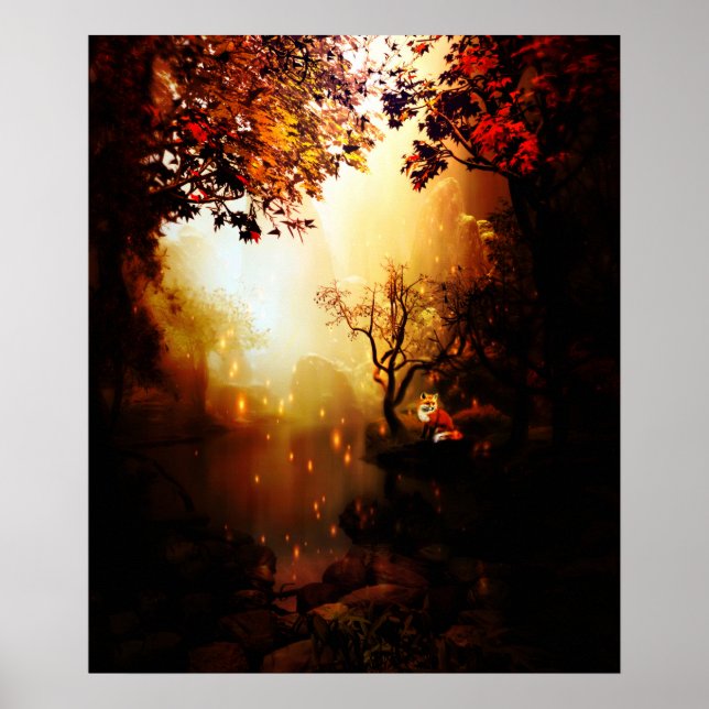 Poster forêt de fox (Devant)