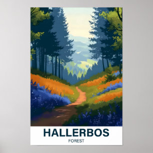 Poster Forêt de Hallerbos Halle Brabant Flandria Belgique