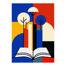 Forêt de lecture Bauhaus Art géométrique pour amat