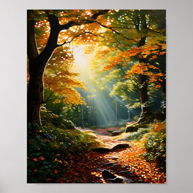 Poster Forêt de lumière (Devant)