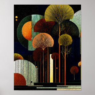 Poster Forêt de minuit  #11 - 4x5 Téléchargement numériqu