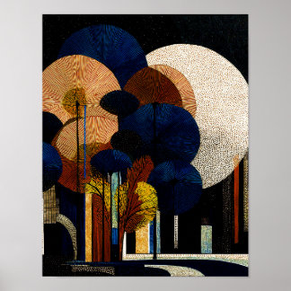 Poster Forêt de minuit #13 - 4x5 Téléchargement numérique