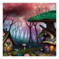 Forêt enchantée Dreamscape Champignons Imaginaire