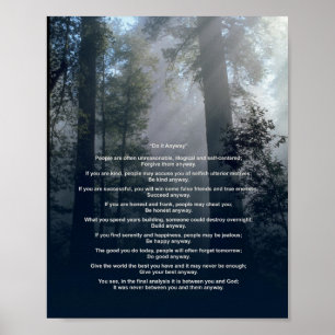 Poster Forêt et soleil le faire de toute façon