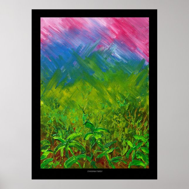 Poster Forêt éthiopienne (Devant)