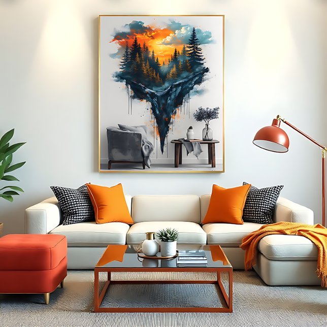 Poster Forêt flottante rêveuse (Créateur téléchargé)