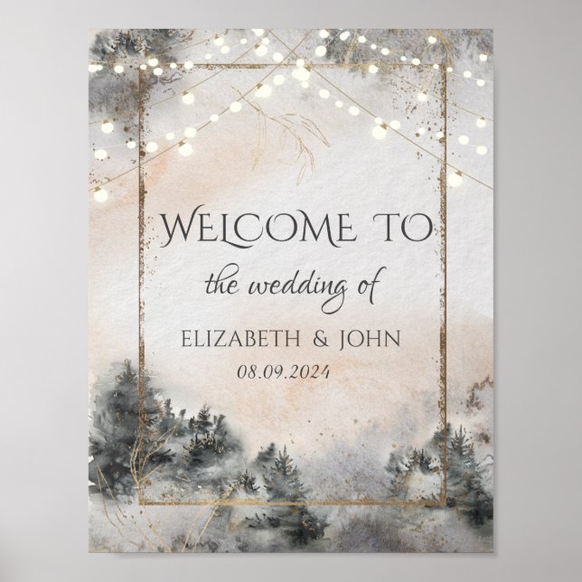 Poster Forêt forestière (Devant)