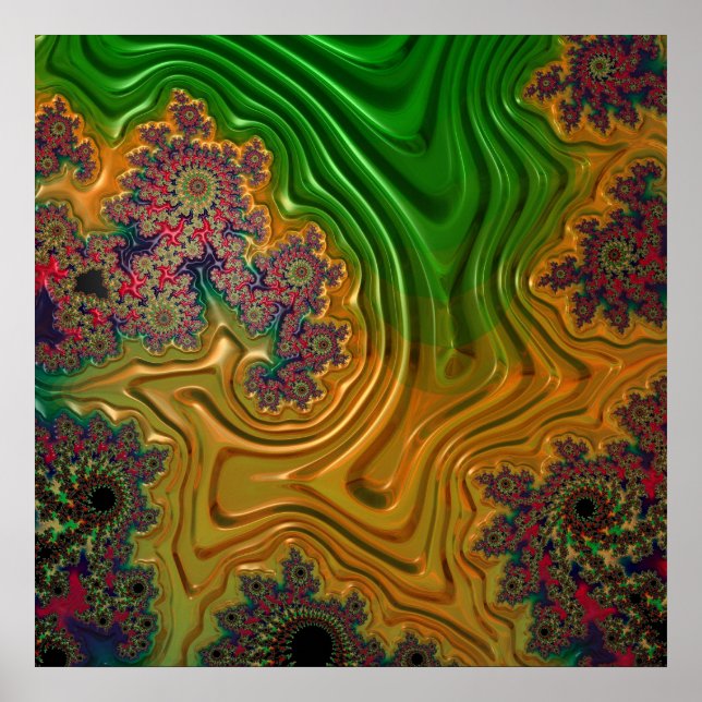 Poster Forêt fractale (Devant)