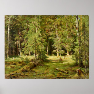Poster Forêt Ivan Chichkin