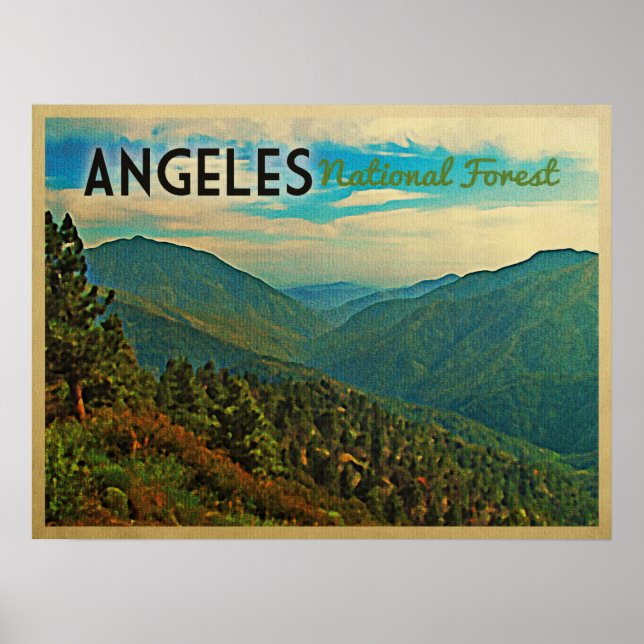 Poster Forêt nationale de Angeles (Devant)