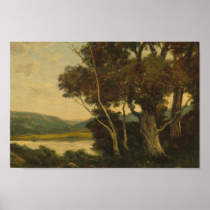 Poster Forêt neutre vintage Sombre Académie Art esthétiqu