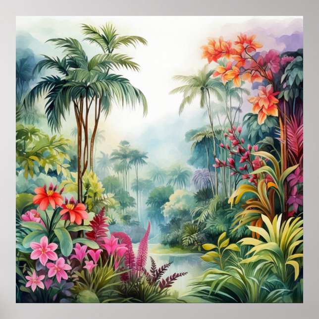 Poster Forêt tropicale (Devant)