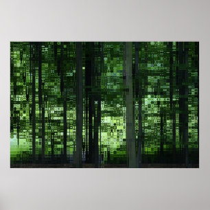 Poster Forêt verte
