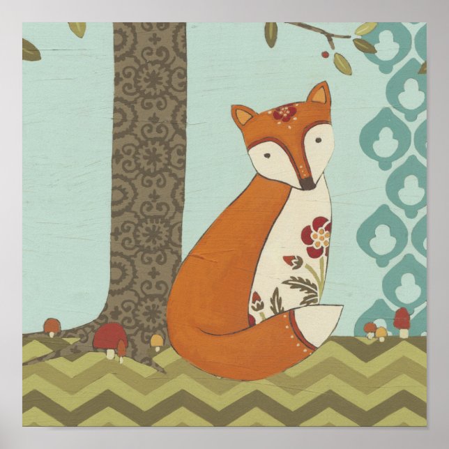 Poster Forêt Whimsy III (Devant)