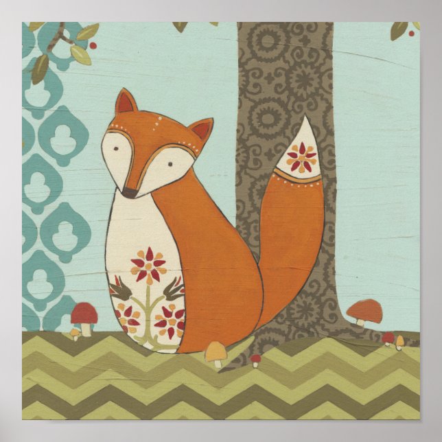 Poster Forêt Whimsy IV (Devant)