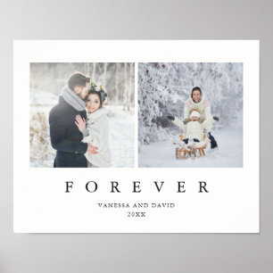Poster Forever   Stylish Minimalist Two Photo