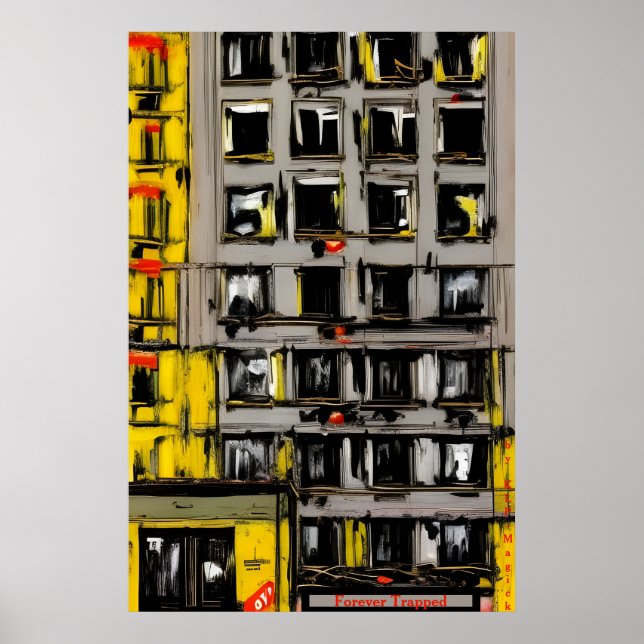 Poster Forever Trapped - Un Imaginaire d'IA déplaisant (Devant)