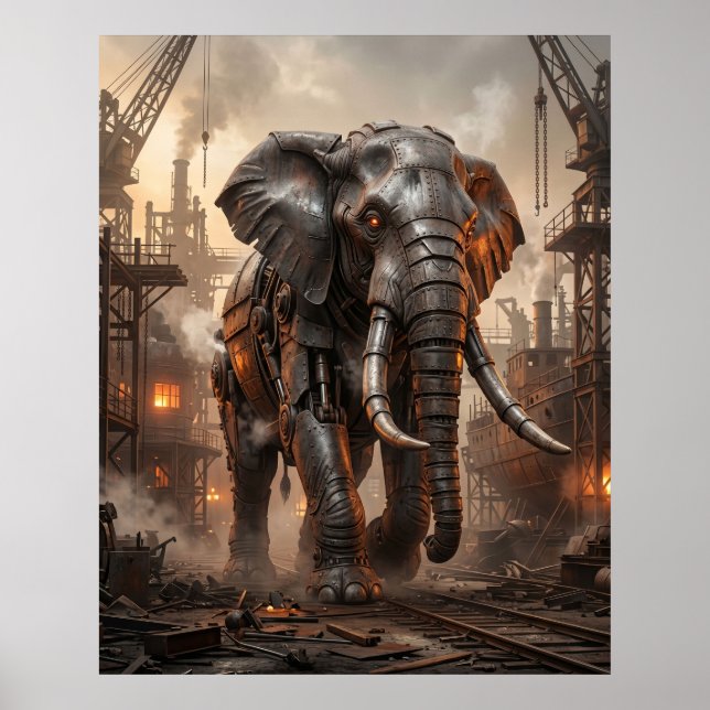 Poster Forge Iron Elephant (Devant)