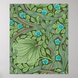 Poster Forget-Me-Nots, Wallpaper de William Morris
