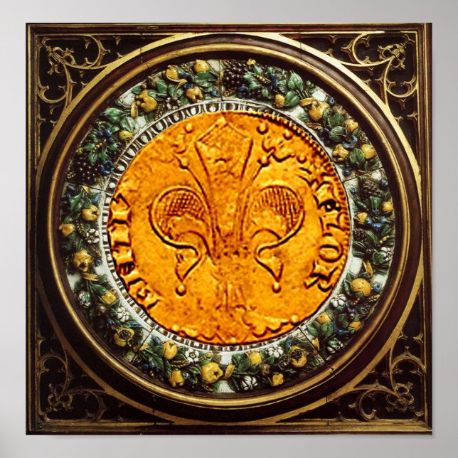 POSTER FORINES ET COURONNES FLORENTIELLES D'OR ANTIQUE (Devant)
