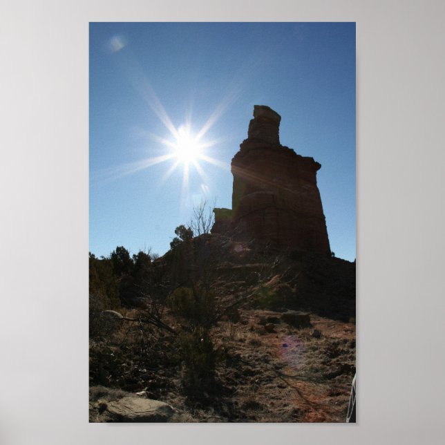 Poster Formation de Lighthouse Rock dans le canyon de Pal (Devant)
