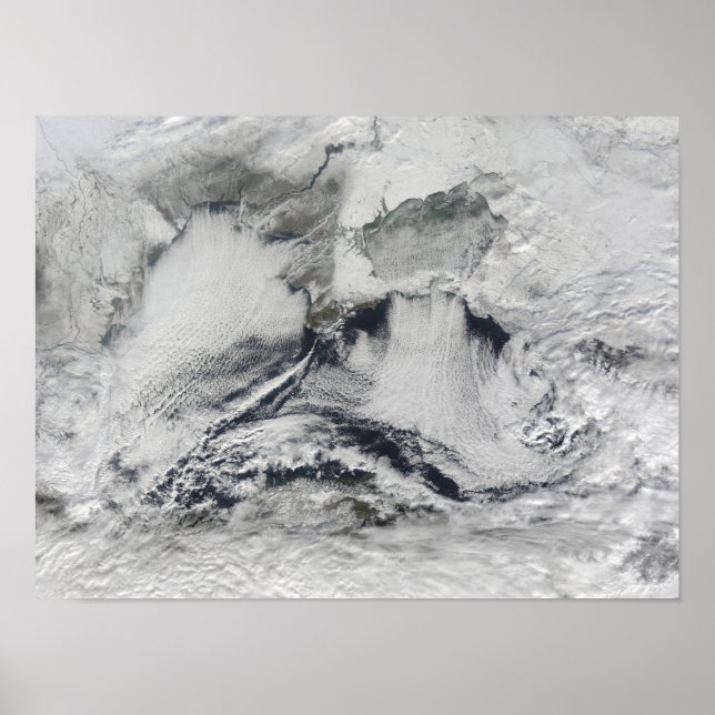 Poster Formation de nuages au-dessus de la mer Noire (Devant)