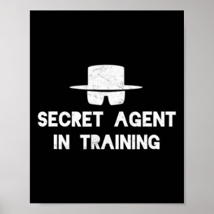 Poster Formation des agents secrets Costume d'Halloween A